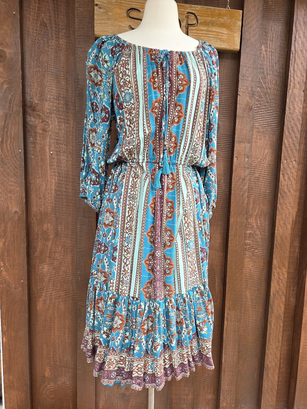 Back In The Saddle Southwestern Boho Dress